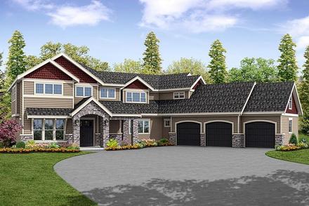 Country Craftsman Traditional Elevation of Plan 41233