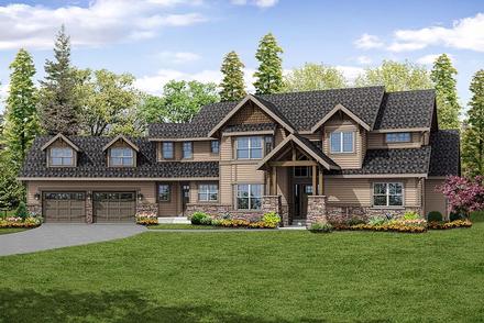 Country Craftsman Southern Traditional Elevation of Plan 41234
