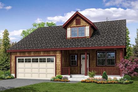 Cottage Country Ranch Elevation of Plan 41235