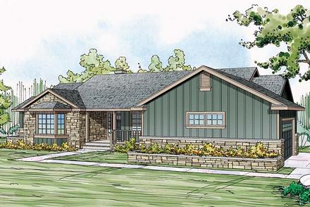 Country Ranch Traditional Elevation of Plan 41249