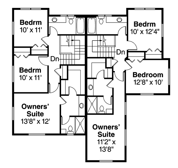 Contemporary Country Prairie Style Ranch Level Two of Plan 41259