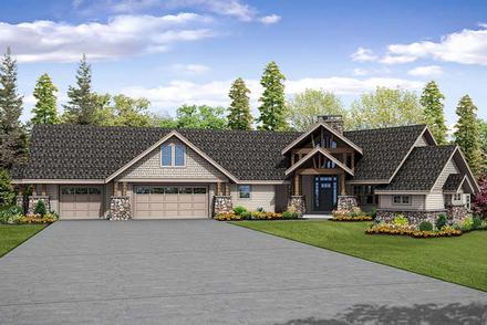 Craftsman Traditional Elevation of Plan 41263