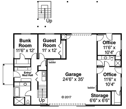 House Plan 41279 First Level Plan