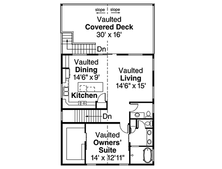 House Plan 41279 Third Level Plan