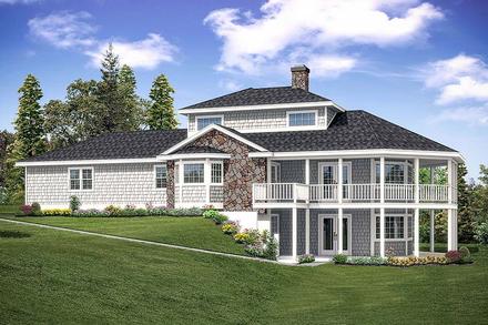 Coastal Cottage Country Elevation of Plan 41287