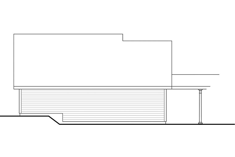 Country Rear Elevation of Plan 41288