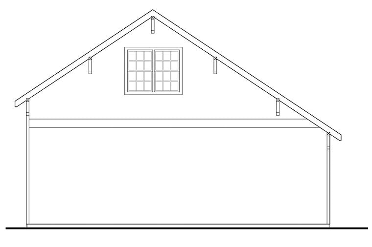  Rear Elevation of Plan 41289