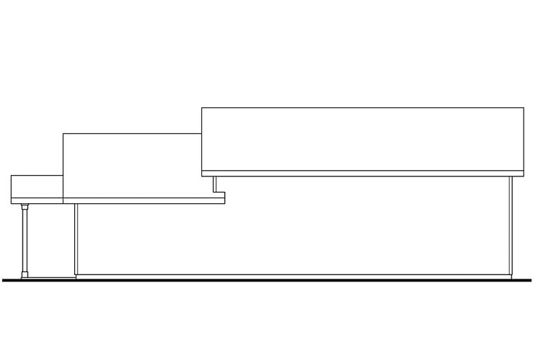 Ranch Traditional Rear Elevation of Plan 41291