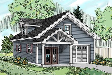 Country Craftsman Southern Traditional Elevation of Plan 41292
