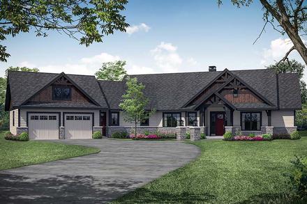 Craftsman Elevation of Plan 41321