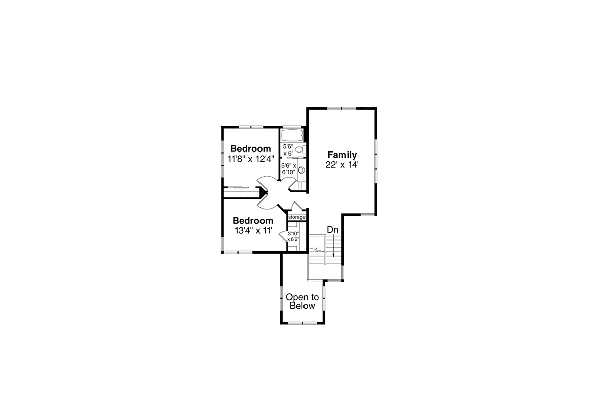 Contemporary Modern Prairie Style Level Two of Plan 41324