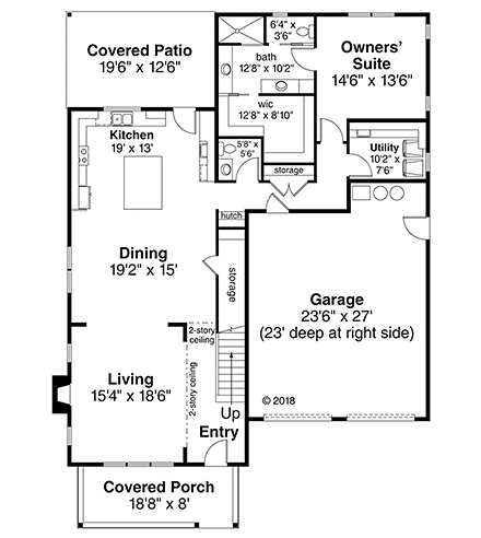 House Plan 41325 First Level Plan