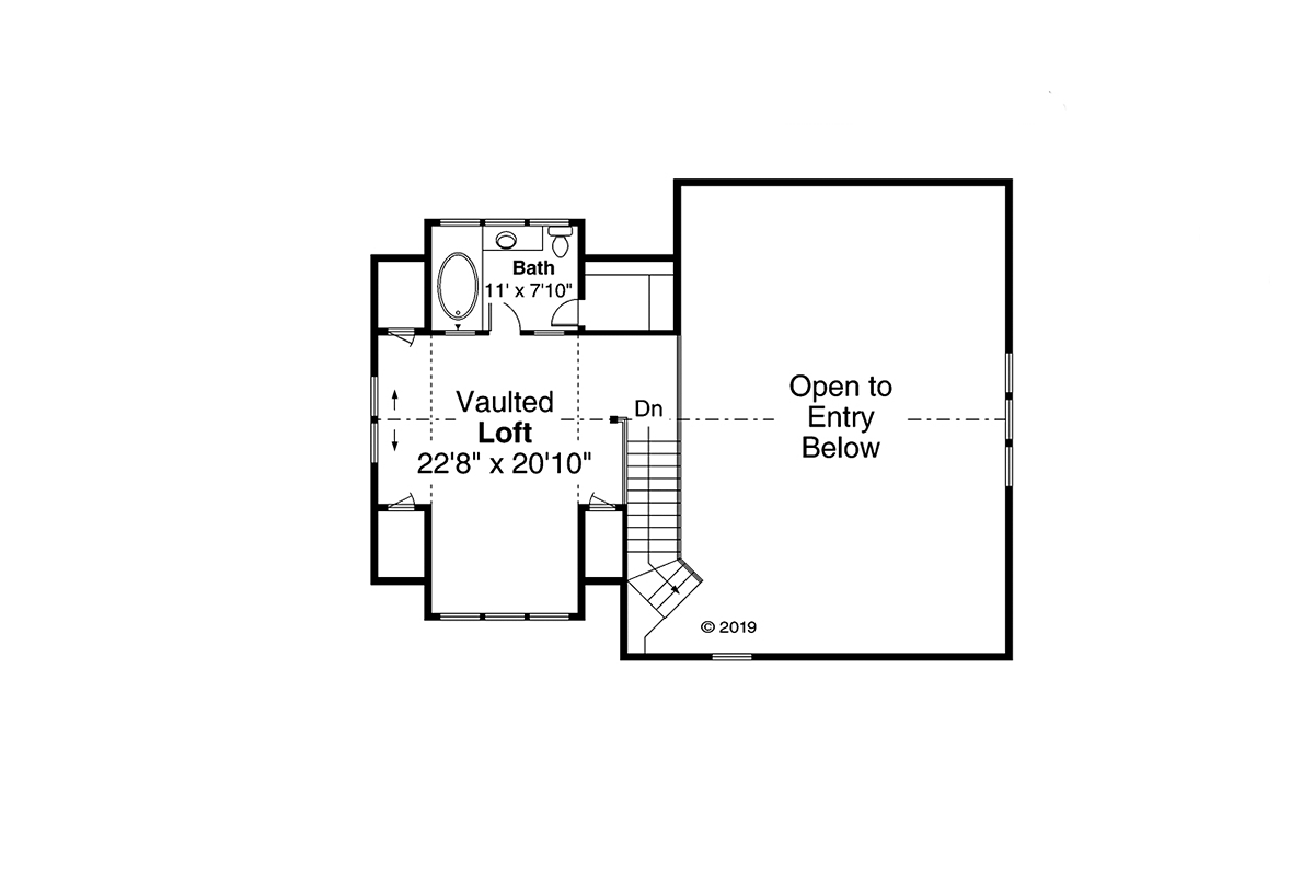 Cottage Florida Level Two of Plan 41333