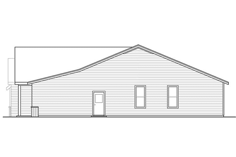 Bungalow, Craftsman Plan with 1848 Sq. Ft., 3 Bedrooms, 2 Bathrooms, 2 Car Garage Picture 18