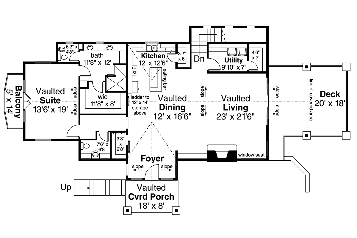 Bungalow Craftsman European Level One of Plan 41353