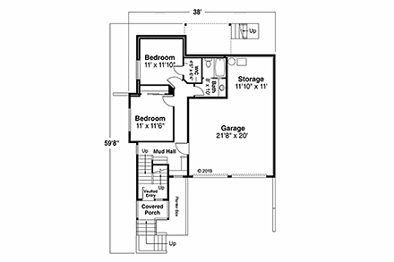 House Plan 41359 First Level Plan