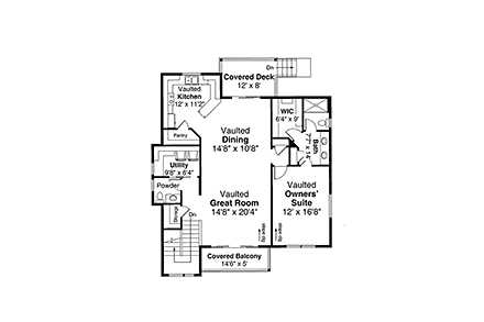 House Plan 41359 Second Level Plan