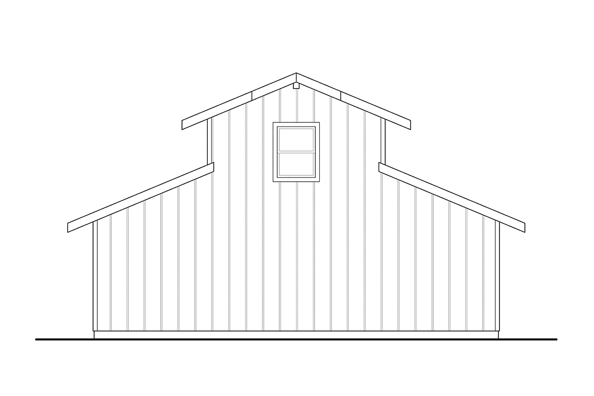 Country Farmhouse Traditional Rear Elevation of Plan 41364