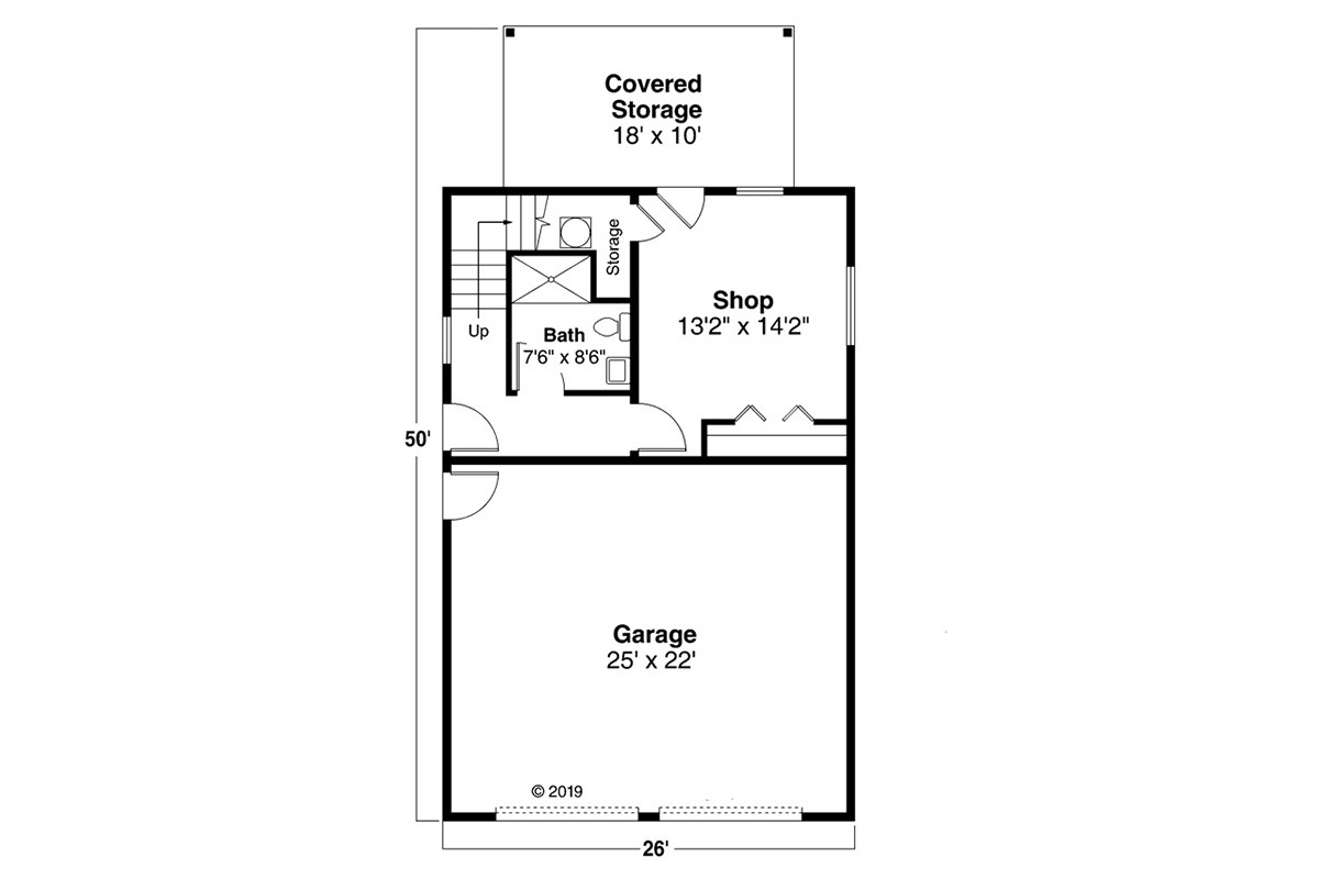 Country Craftsman Level One of Plan 41367