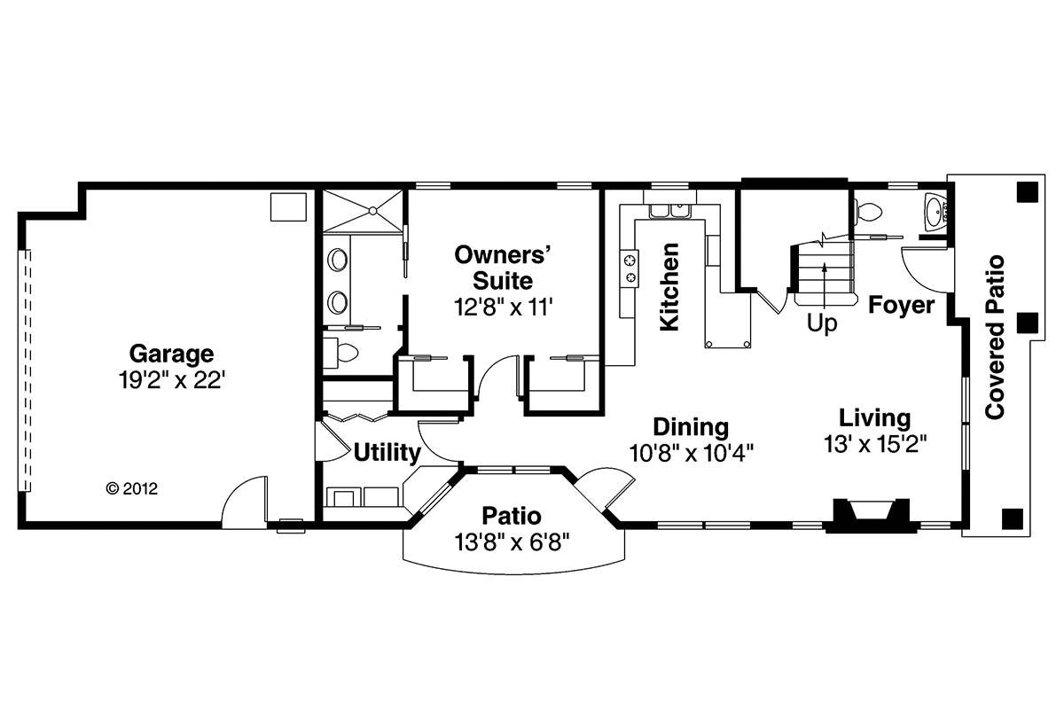 Contemporary Southwest Level One of Plan 41388