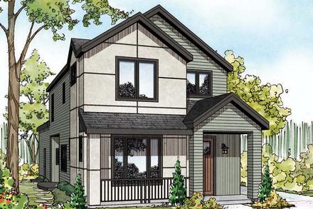 House Plan 41388 Elevation