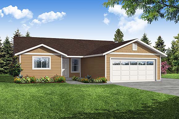 House Plan 41394 Elevation