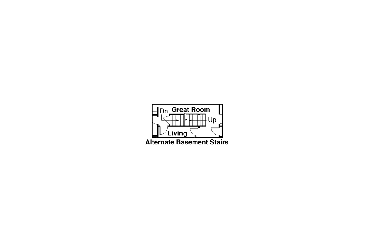 Country Craftsman Traditional Alternate Level One of Plan 41395