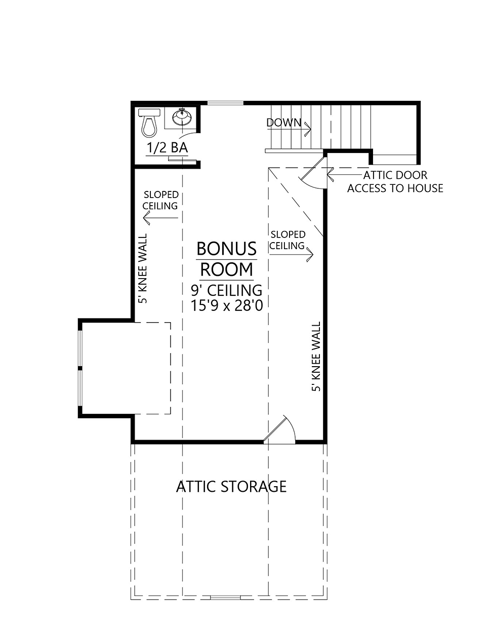 Country Farmhouse Level Two of Plan 41405