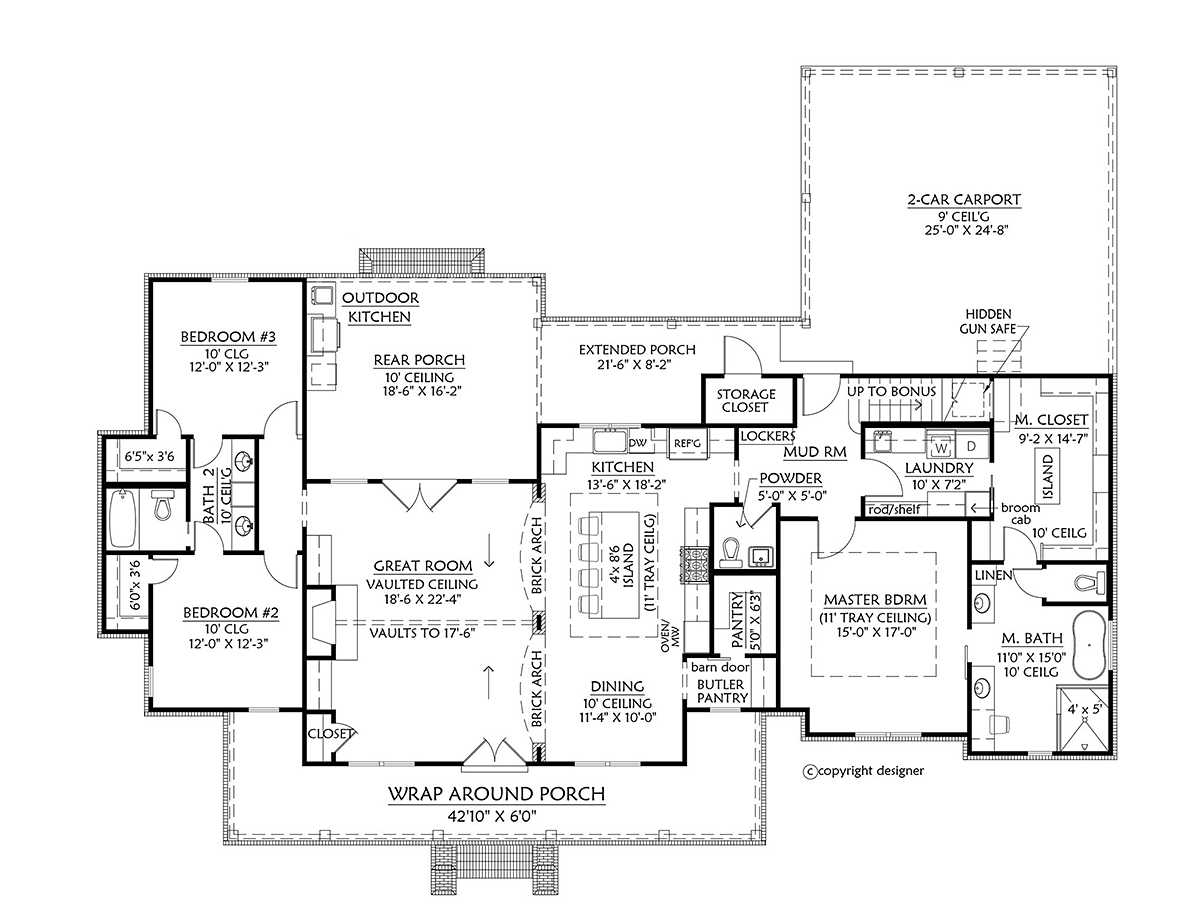 House Plans With Rear Entry Garages Or Alleyway Access