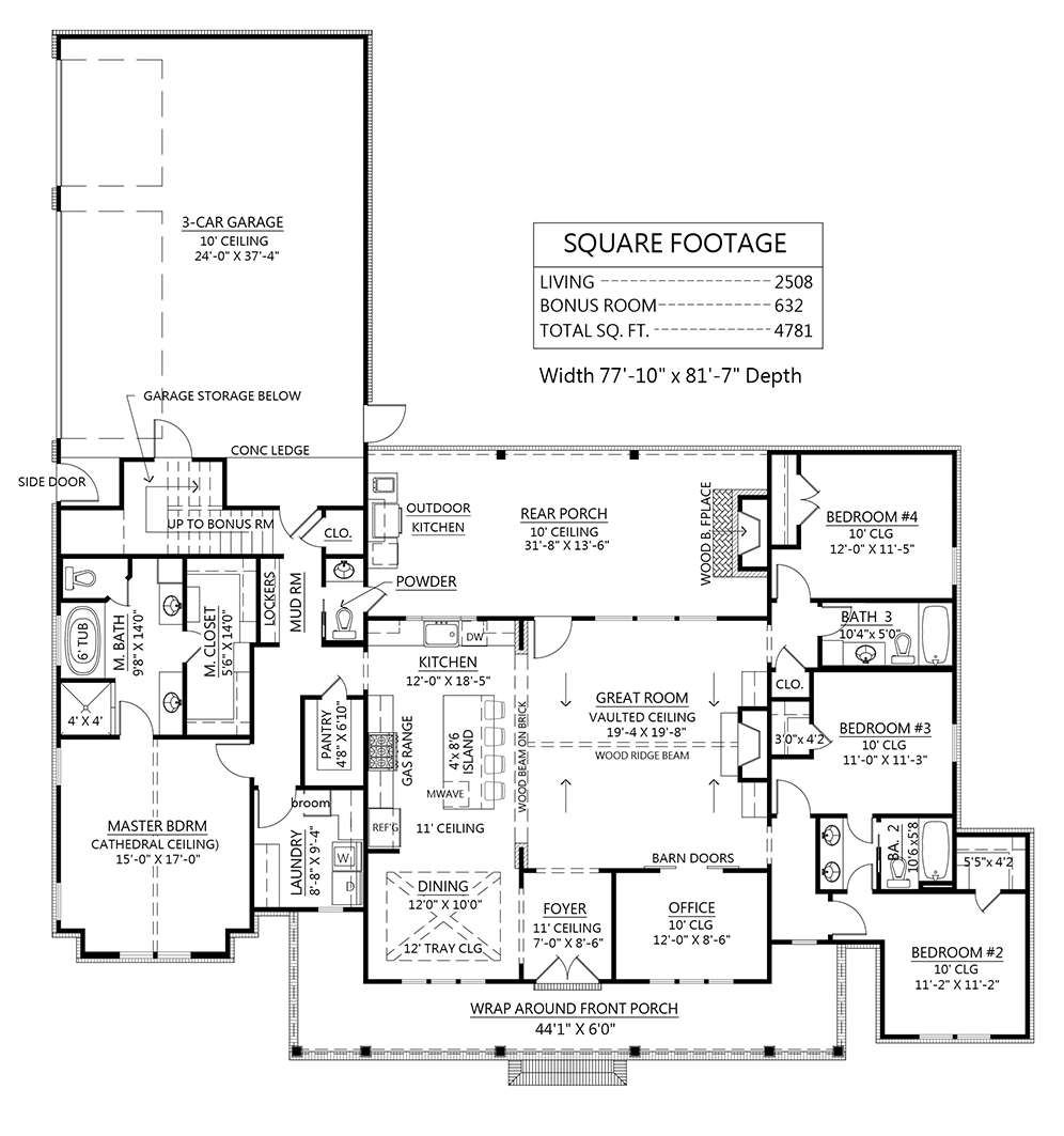 4 Bedroom House Plans