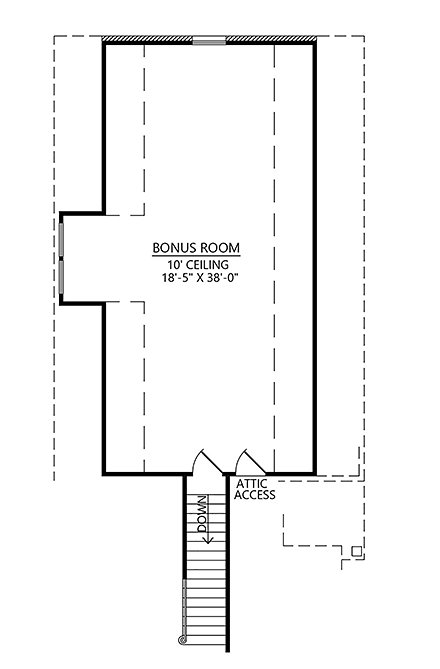 House Plan 41441 Second Level Plan