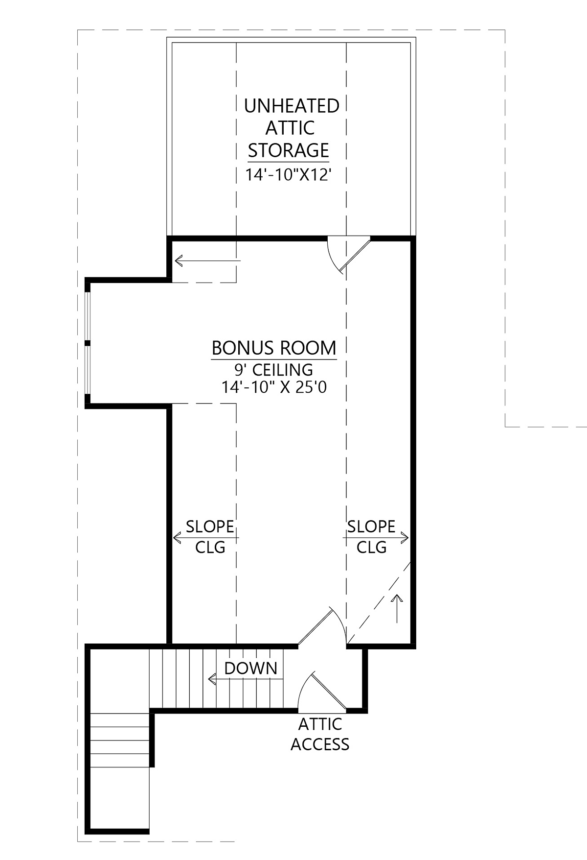 Acadian French Country Level Two of Plan 41447