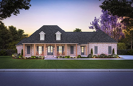 House Plan 41451 Elevation