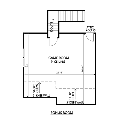 House Plan 41456 Second Level Plan