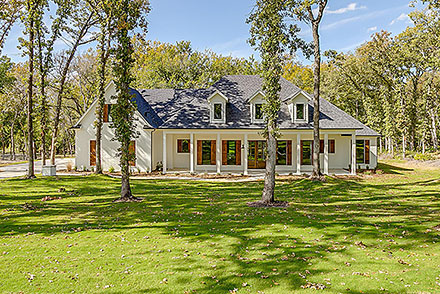 Acadian Southern Elevation of Plan 41498