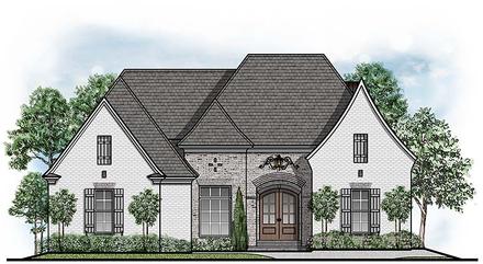 European Southern Elevation of Plan 41505