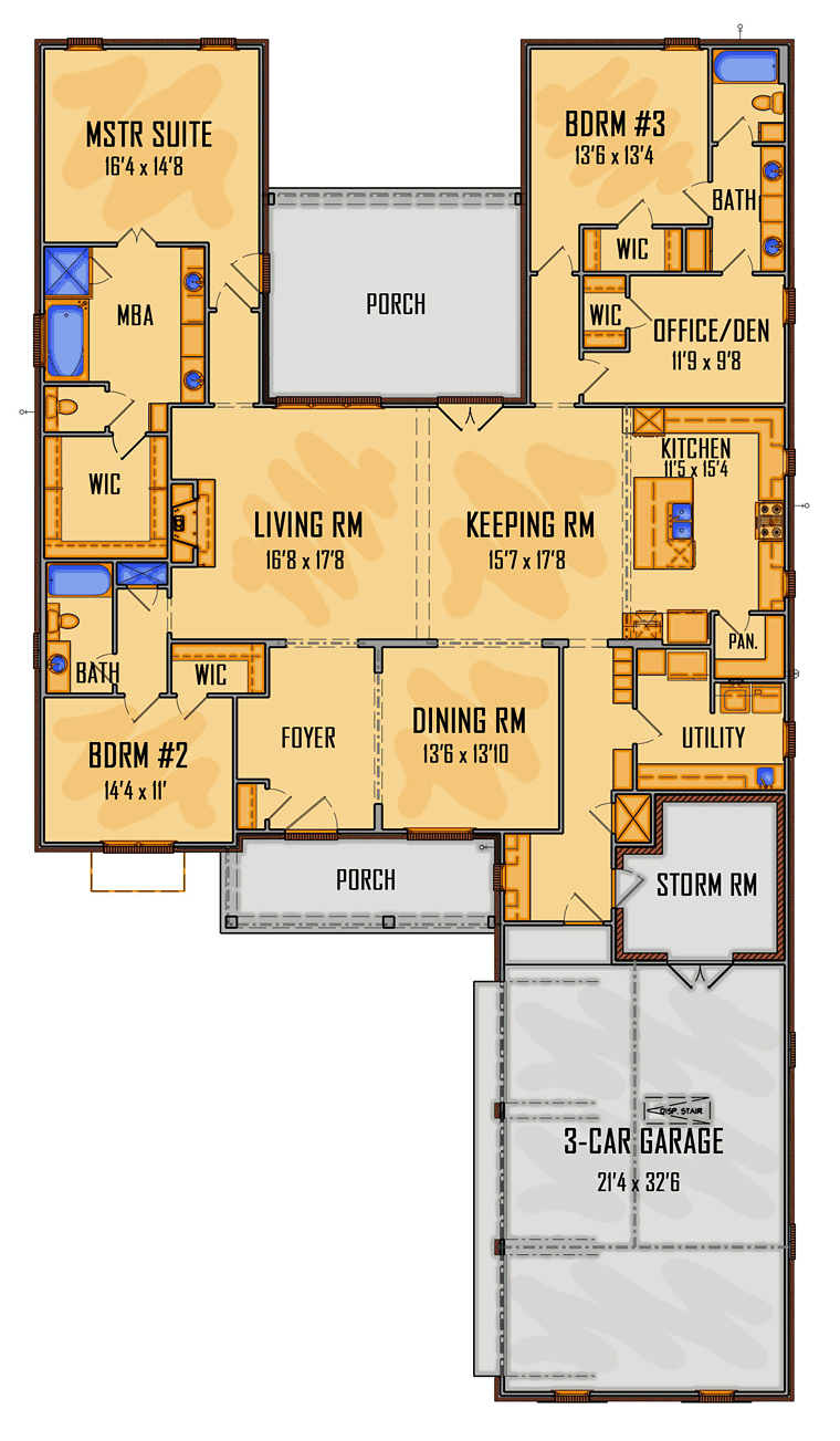 Country Traditional Level One of Plan 41523