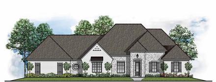 European Southern Elevation of Plan 41527