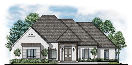 European Traditional Elevation of Plan 41540