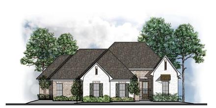 Country Southern Traditional Elevation of Plan 41544