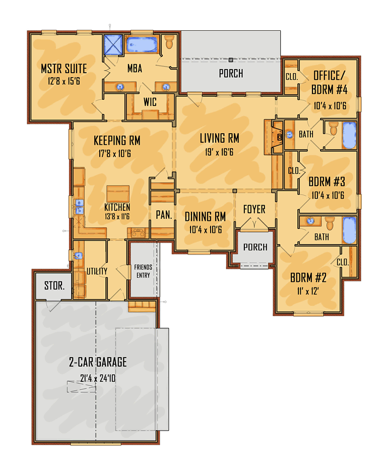 European Southern Traditional Level One of Plan 41552