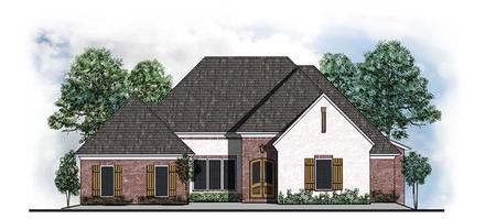 Country European Southern Traditional Elevation of Plan 41554