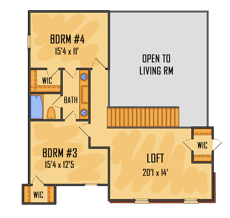 Southern Traditional Level Two of Plan 41556