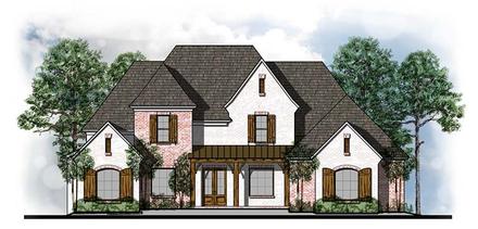 Country European French Country Southern Traditional Elevation of Plan 41557