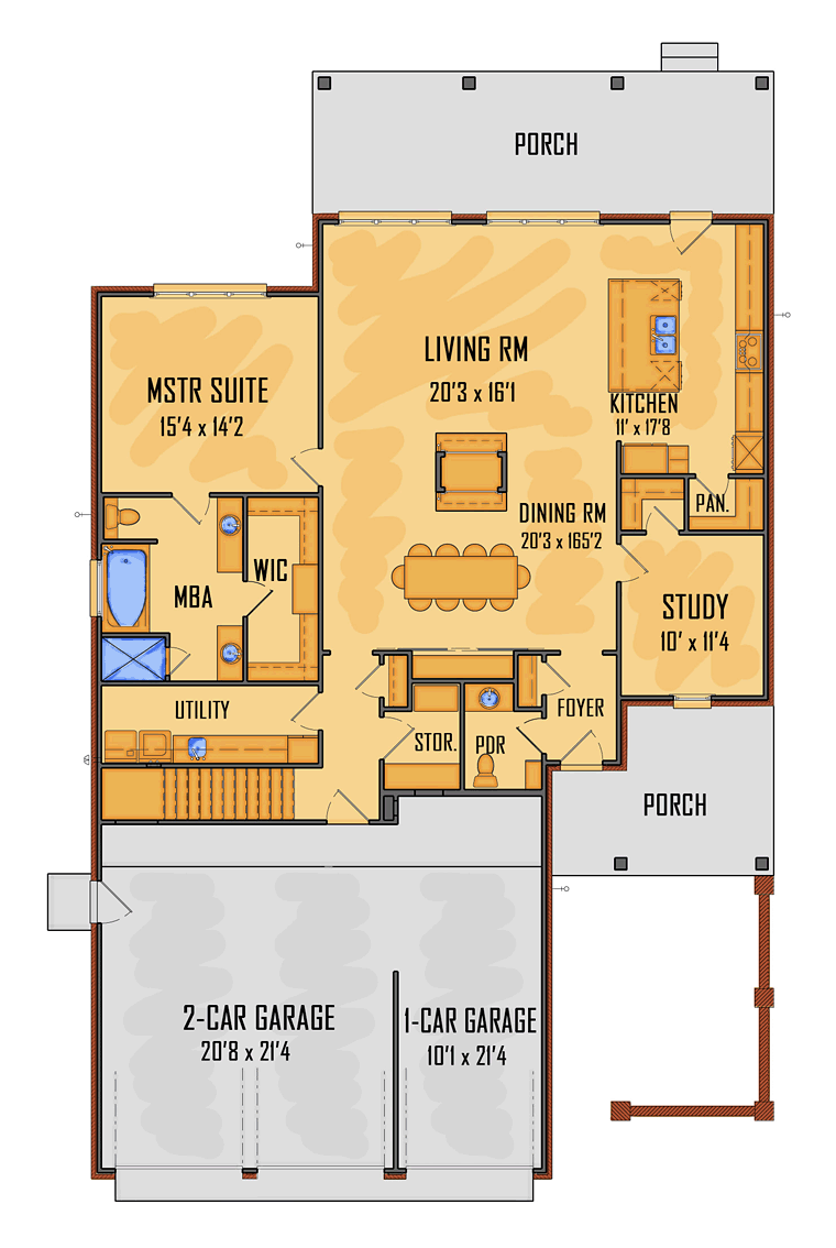 European Southern Traditional Level One of Plan 41558