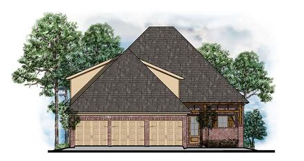 European Southern Traditional Elevation of Plan 41558