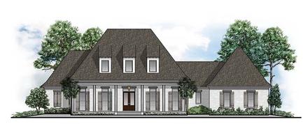 European French Country Southern Elevation of Plan 41569