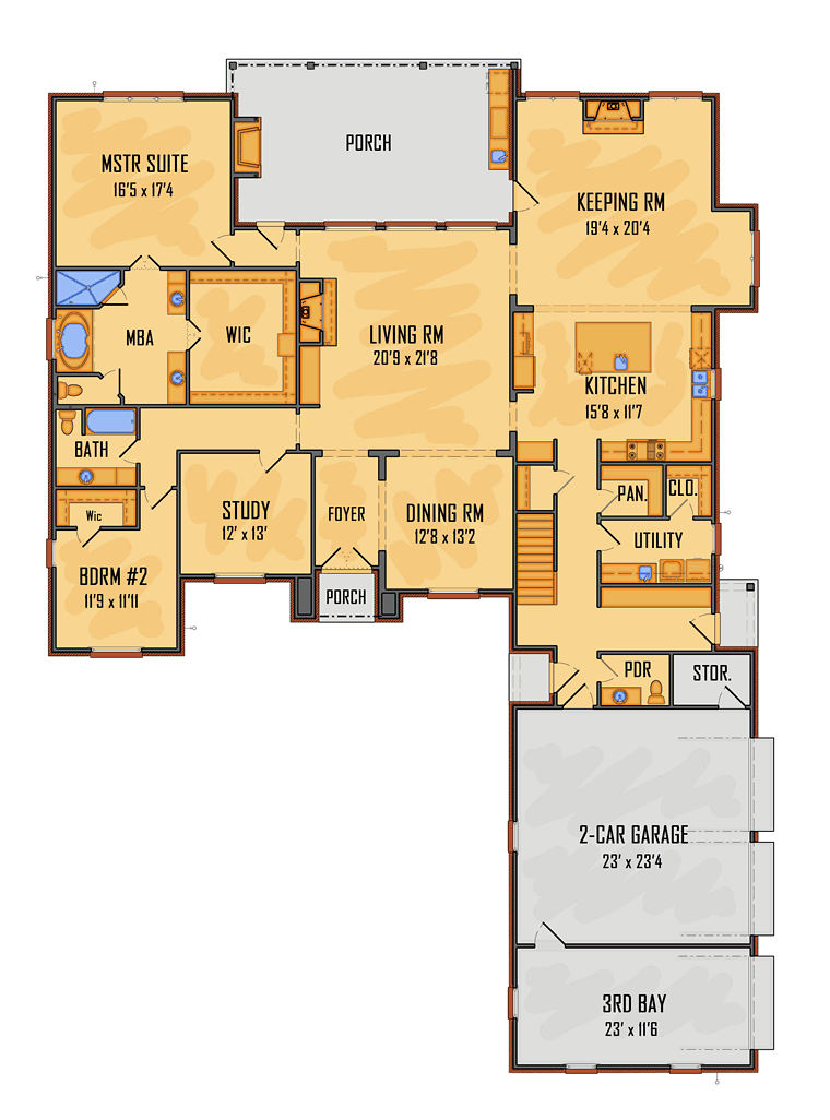 European Southern Traditional Level One of Plan 41574