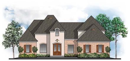 European Southern Traditional Elevation of Plan 41574