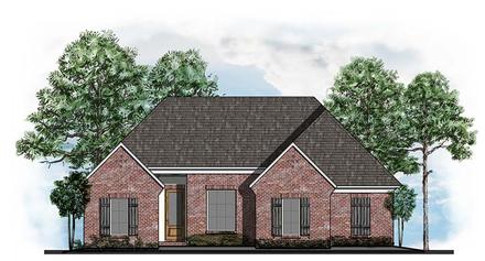 Ranch Southern Traditional Elevation of Plan 41575